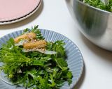 春菊と油揚げのサラダ作り方8写真