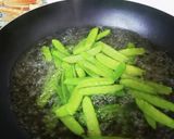 絹さやと玉子のスイートチリソースがけ作り方1写真