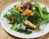 春菊と油揚げのサラダ作り方9写真