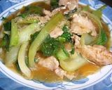 豚肉とチンゲン菜のあんかけ炒め作り方5写真