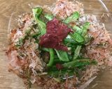 お弁当用☆ピーマンの梅おかか胡麻風味作り方2写真