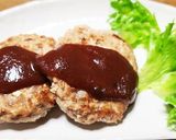 ヘルシー、生姜入り豆腐ハンバーグ作り方8写真