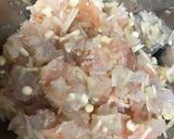 アサリの海老たたき詰めタジン蒸し作り方2写真