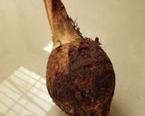 親芋100%で作る♡低GIピザ台作り方1写真