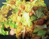 ◆簡単♡レタスとウインナーのカレー炒飯◆作り方5写真