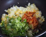 キムチと大葉のチャーハン♪香り最高！作り方5写真