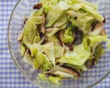 レンジで簡単！キャベツ・椎茸の酢の物♪作り方2写真