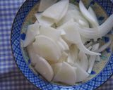 大葉香る味噌汁！大根と玉ねぎの味噌汁♪作り方1写真