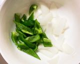 チリソース味豚こま大根夏野菜青椒肉絲風作り方5写真