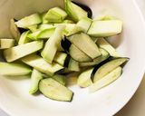 チリソース味豚こま大根夏野菜青椒肉絲風作り方7写真