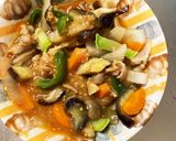 チリソース味豚こま大根夏野菜青椒肉絲風作り方14写真