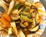 チリソース味豚こま大根夏野菜青椒肉絲風作り方16写真