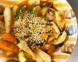 チリソース味豚こま大根夏野菜青椒肉絲風作り方17写真