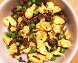 グリンピースとかき玉のそぼろ丼作り方5写真