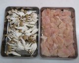 鶏むね肉としめじのレモンバター醤油ソテー作り方1写真