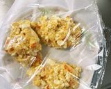 豆腐バーグ入ピリ辛冷麺スープ味ドーム蒸し作り方5写真