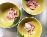 豆腐バーグ入ピリ辛冷麺スープ味ドーム蒸し作り方18写真