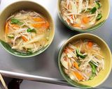 豆腐バーグ入ピリ辛冷麺スープ味ドーム蒸し作り方22写真