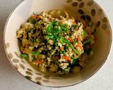 鶏ひき肉入り炒り豆腐作り方11写真