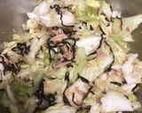 キャベツとツナのレモン塩昆布和え作り方4写真