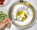 トマト胡瓜サラダ♪簡単漢方・夏の食養生作り方4写真