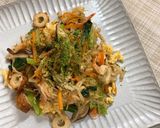 低糖質・切り干し大根の和風焼きそば風作り方5写真
