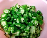 オクラときゅうりのネバネバ丼作り方4写真