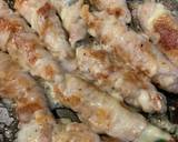 豚バラ肉のオクラチーズ巻き焼き作り方7写真