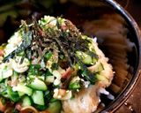 オクラときゅうりのネバネバ丼作り方11写真