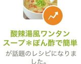 酸辣湯風ワンタンスープ＊ぽん酢で簡単作り方1写真