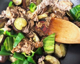 夏野菜と牛肉の甘辛中華風炒め作り方5写真