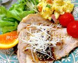 社食❤豚ロースのわさび醤油焼き｡ஐஃ作り方6写真