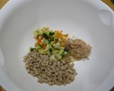 野菜たっぷりお餅おやき（発芽玄米粉使用）作り方3写真