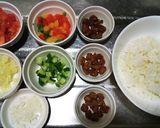 犬ご飯　ビッツでタコライス作り方1写真
