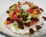 犬ご飯　ビッツでタコライス作り方4写真