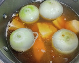 丸ごと新たまねぎと生利節の煮物作り方5写真