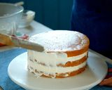 スポンジケーキ・桃のショートケーキ※動画作り方31写真