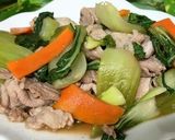 青梗菜と豚肉の炒め物作り方10写真