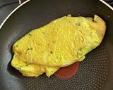 オムレツ乗せインスタントラーメン作り方4写真