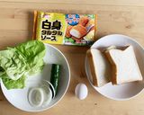 フィレオフィッシュ風タルタルホットサンド作り方1写真
