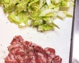 白菜と豚バラの山椒とろみラーメン作り方1写真