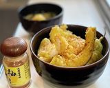 天丼に七味唐辛子パラパラでピリ辛✨作り方2写真