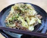 キャベツと豚肉の炒め蕎麦♪作り方6写真