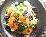 彩り野菜と蕎麦のペペロンチーノ作り方3写真