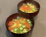 トマトとオクラと卵の中華スープ#12作り方4写真