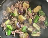 鮮度こうじみそで茄子ピーマンの肉みそ炒め作り方2写真