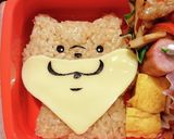 可愛い嘘のカワウソおにぎり弁当！作り方5写真