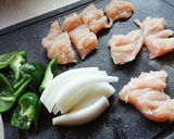 おひとり様★ささ身の甘辛ピリ辛丼作り方2写真