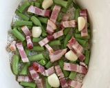 インゲンとベーコンの洋風炊き込みご飯作り方1写真