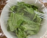 小松菜のツナ和え(ローズマリー風味)作り方1写真